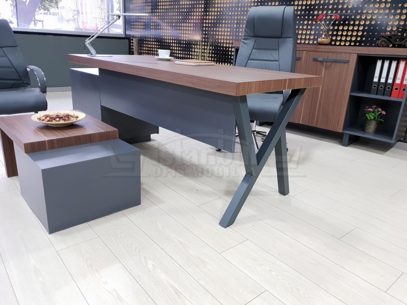 Istanbul Office Executive Office Canberra - Anthracite Walnut