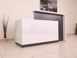Box Office Reception Desk Table White Anthracite Istanbul