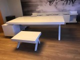 White Executive Office Desk S Class Large