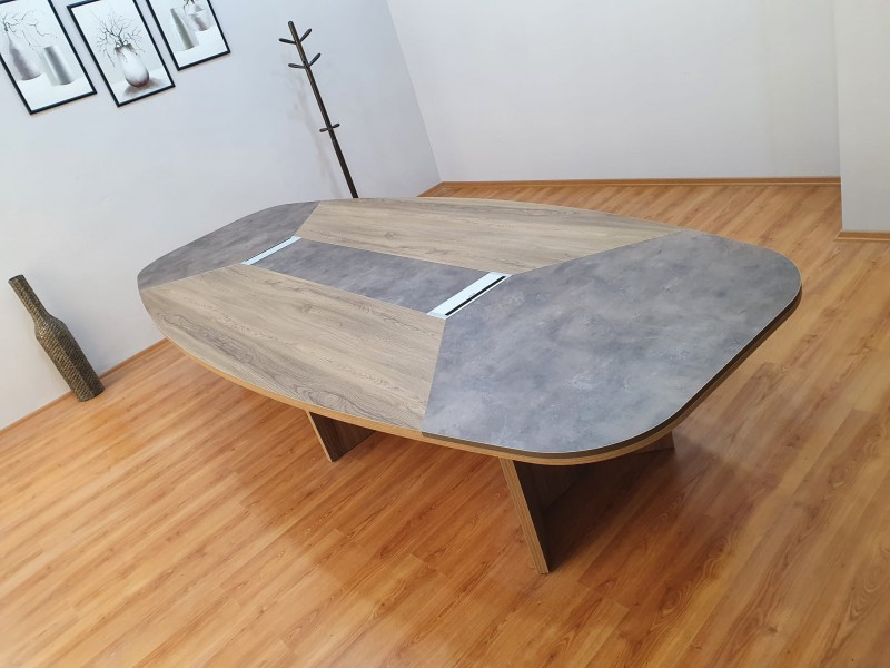 Large Oval Meeting Table